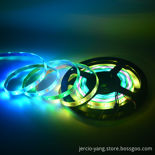 JERCIO, SK6812 built-in IC, phantom color 5050RGB lamp bar, double signal transmission, drop glue waterproof